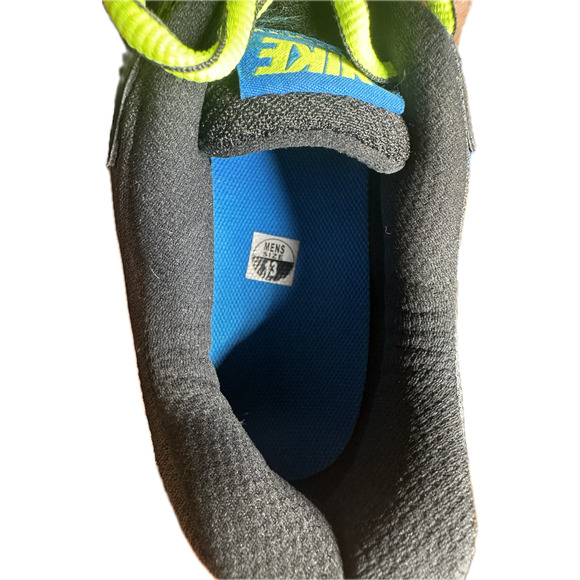 Men 13 NIKE Revolution 2 Black Volt NeonYellow Lo Top Sneakers - Picture 6 of 8